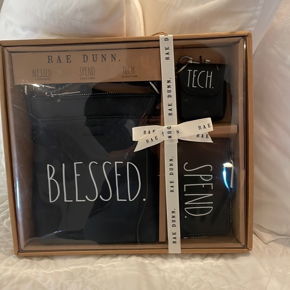 Handbags - Rae Dunn BLESSED bag gift set.